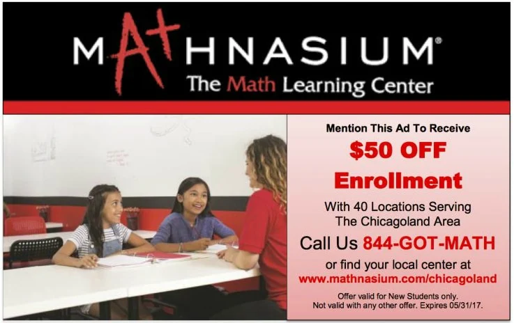 Math help for kids k-12 -- Make math fun and easy to understand with #Mathnasium Save $50 on all Chicago area locations! AD