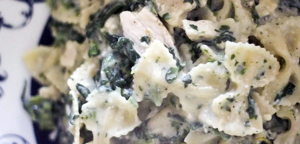 Chicken Florentine & Farfalle.