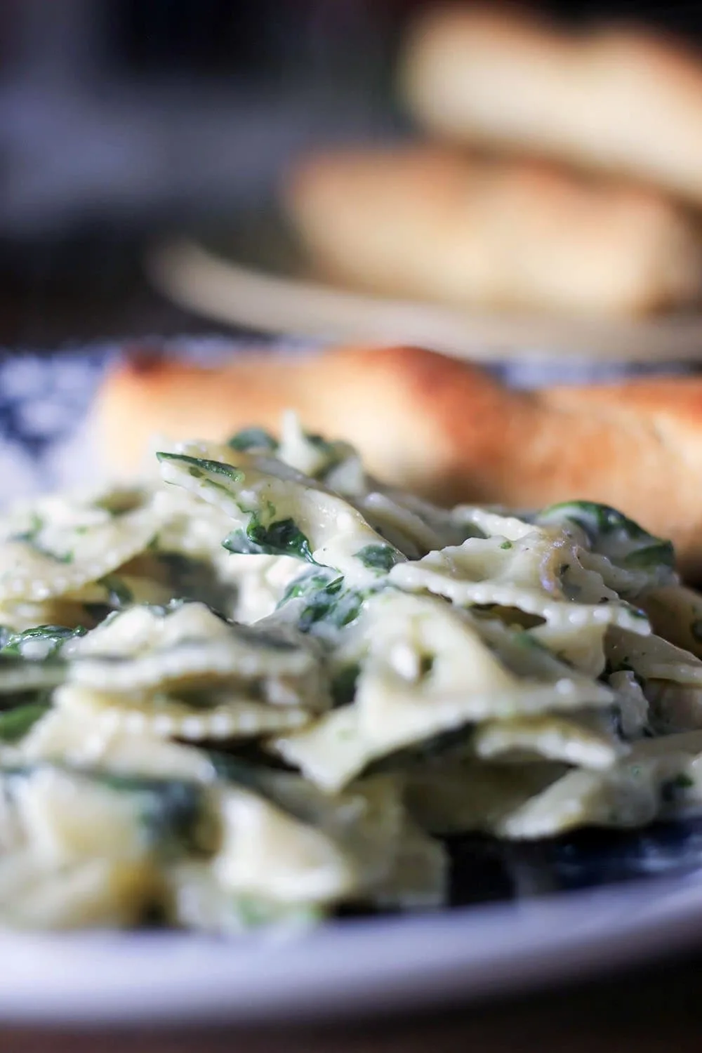 Pasta on a plate. 