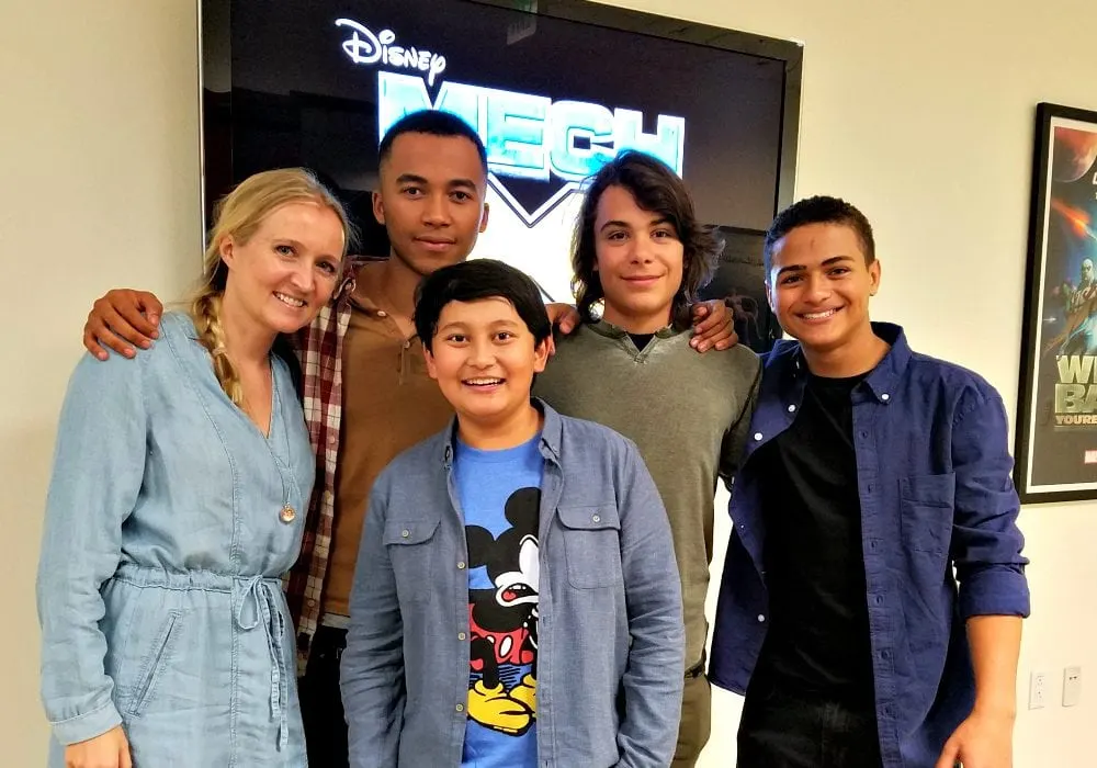 Shelley Van with the MECH-X4 Cast.