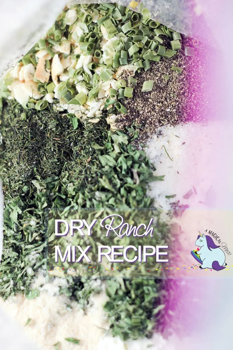 Dry Ranch Dressing Recipe Mix in a storage bag