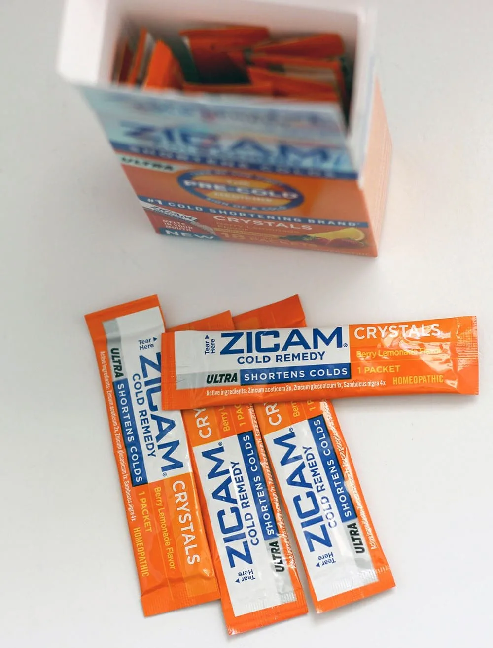 Zicam® Cold Remedy Ultra Crystals - easy on-the-go packets and no water needed