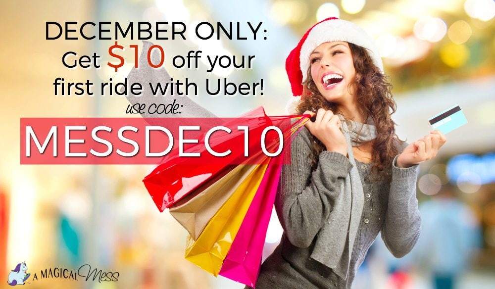 Uber coupon code save $10 on your first ride this December! 