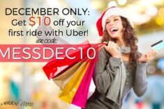 Uber coupon code save $10 on your first ride this December!