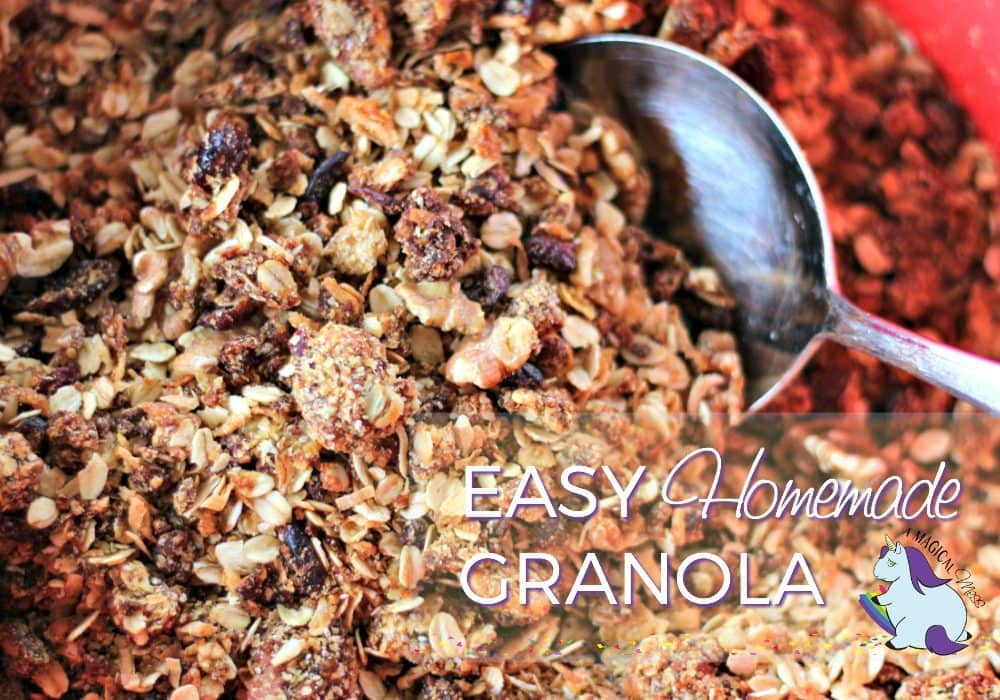 Easy Homemade Granola Recipe from my aunt's mom from 1969. So good! Granola Recipe Homemade