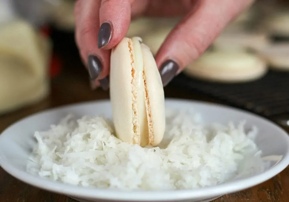 Coconut French Macaron