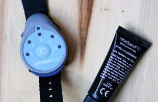 Reliefband device to help fight nausea from morning sickness and motion sickness