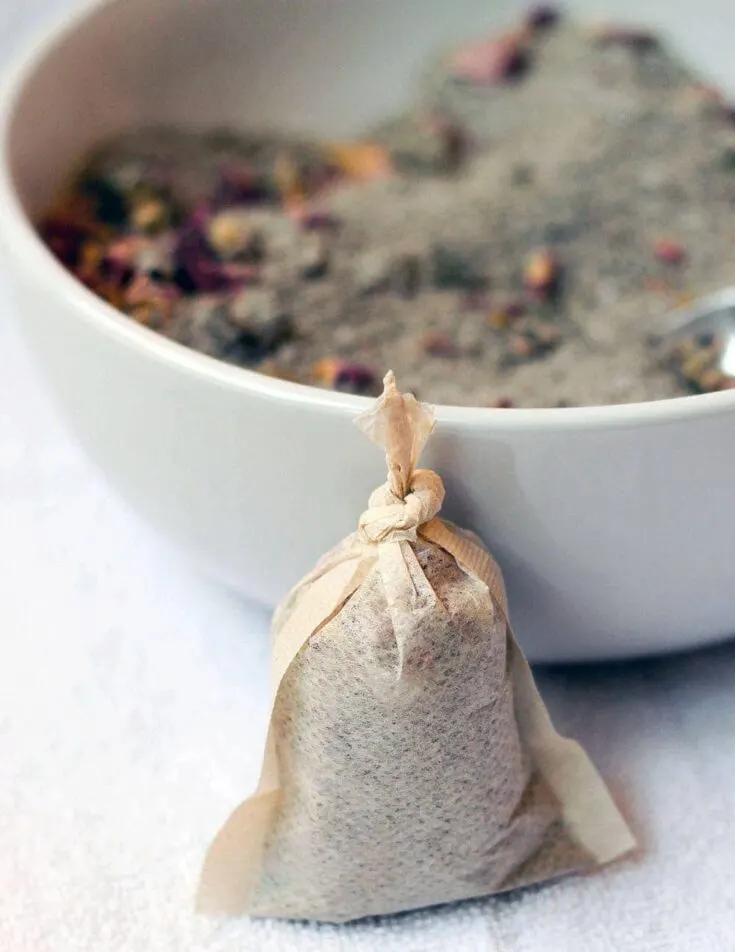 Rose Petal Bath Soak - DIY Tub Tea Bags