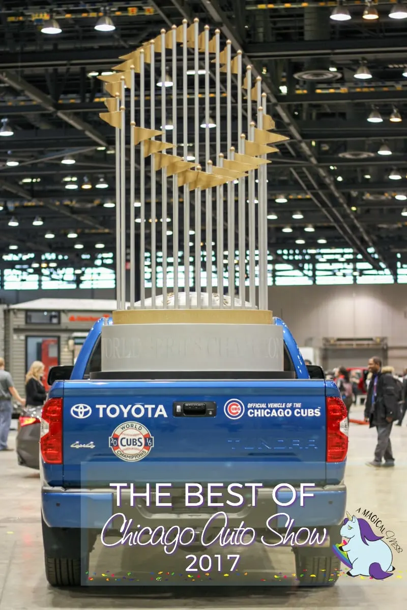 Toyota Chicago Cubs truck at the Auto Show. 