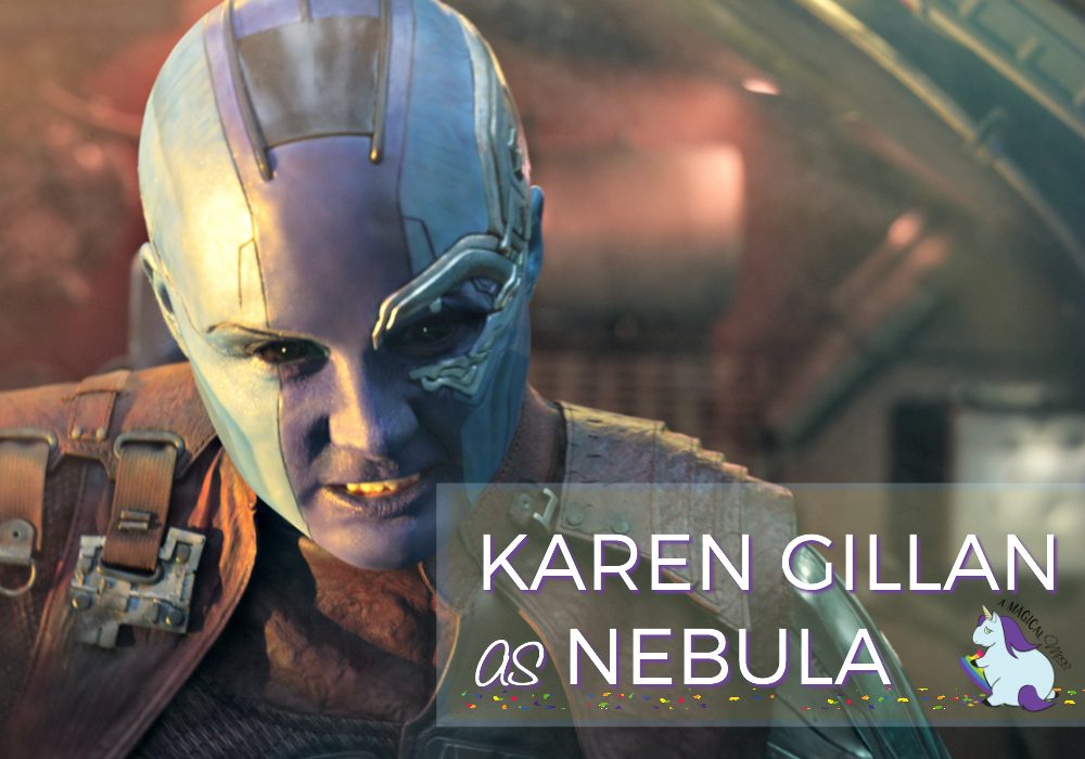 Karen Gillan Interview as Nebula on set of Guardians of the Galaxy Vol. 2