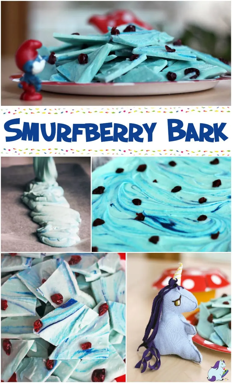 Smurfberry Bark Recipe for The Smurfs New Movie