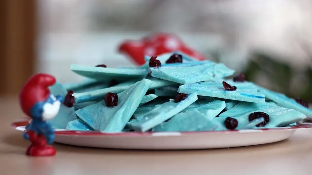 Smurfberry Bark Recipe for The Smurfs New Movie