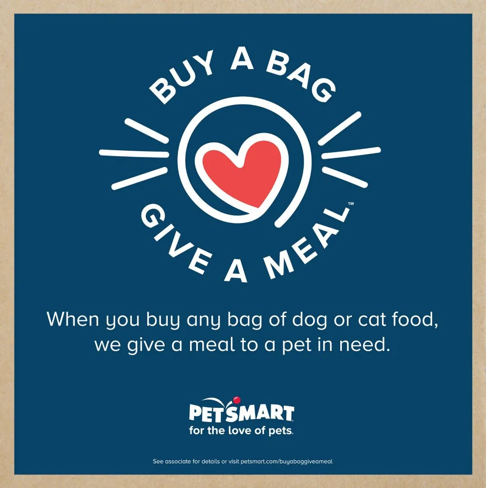 PetSmart's "Buy a Bag, Give a Meal™ campaign