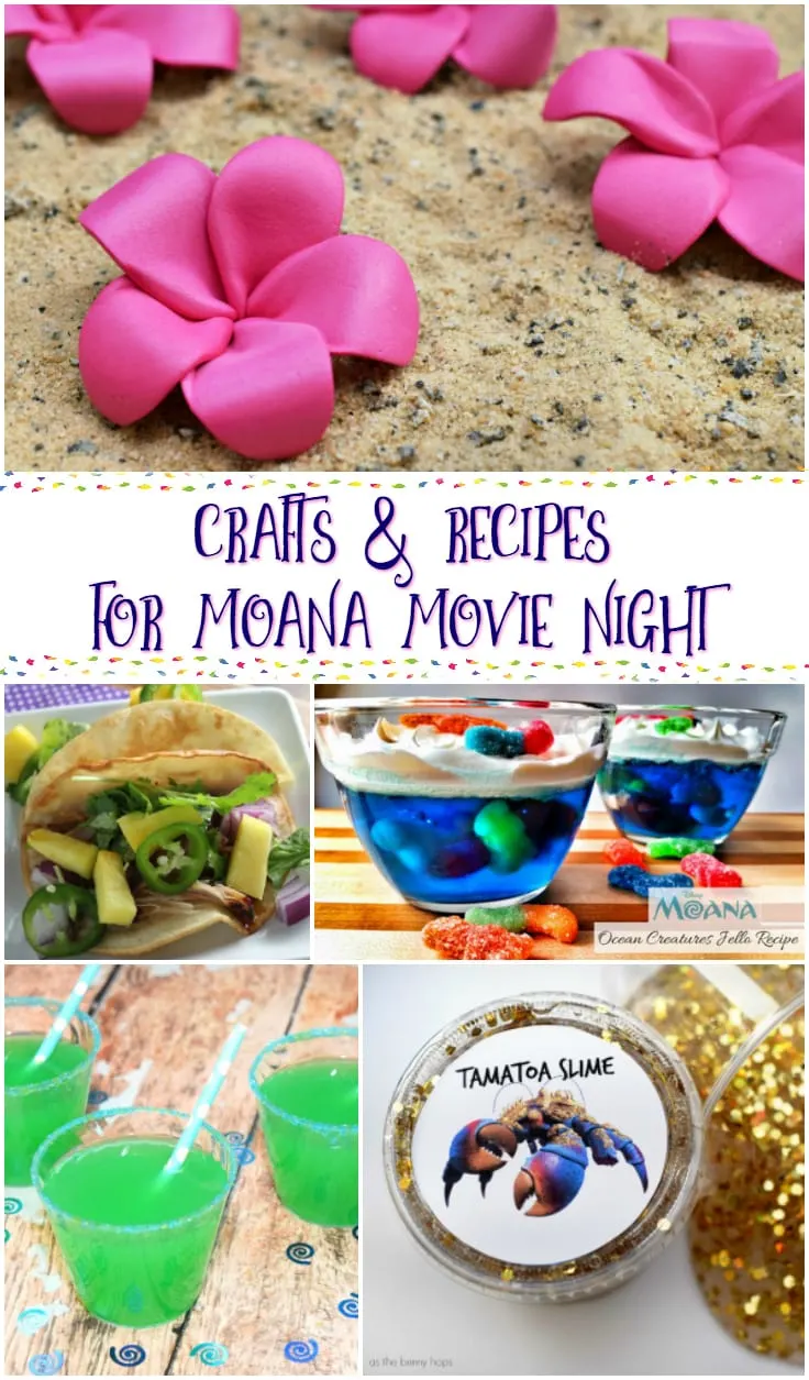 Moana Crafts and Recipes for the Best Movie Night