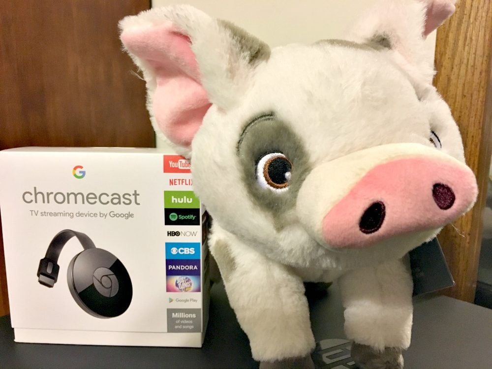 Google Chromecast and Pua from Moana