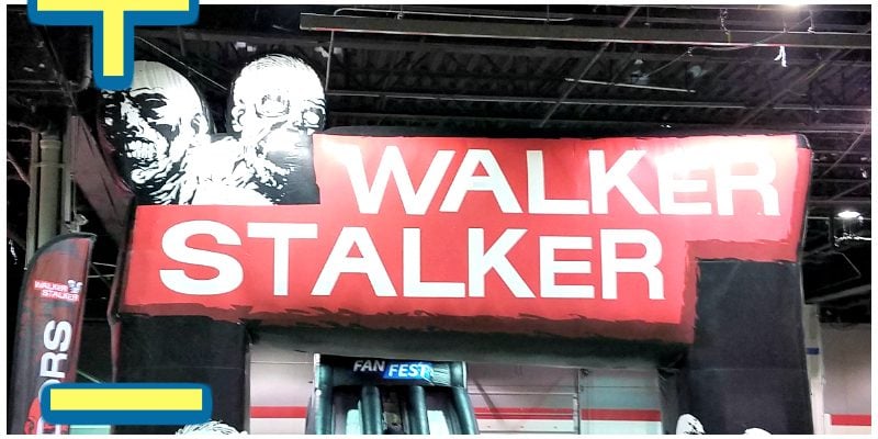 Heroes & Villains + Walker Stalker Con = Fan Fest Chicago 2017 signs.