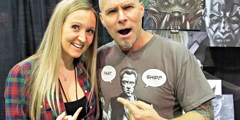 Cory Smith and Shelley Van at Heroes & Villains + Walker Stalker Con = Fan Fest Chicago 2017.