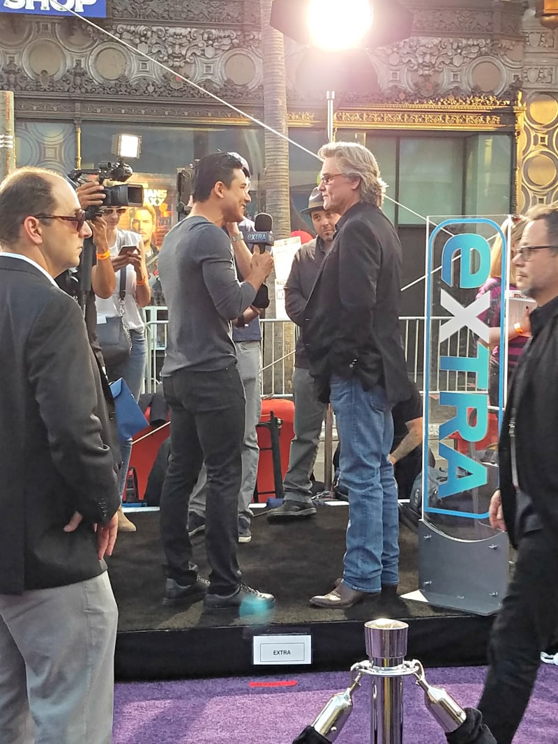 Mario Lopez and Kurt Russell at The Guardians of the Galaxy Vol. 2 world premiere.