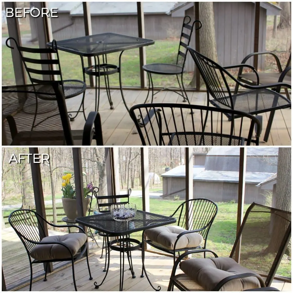 Outdoor Furniture Mini Makeover Challenge Boosts the Mood of the Whole House