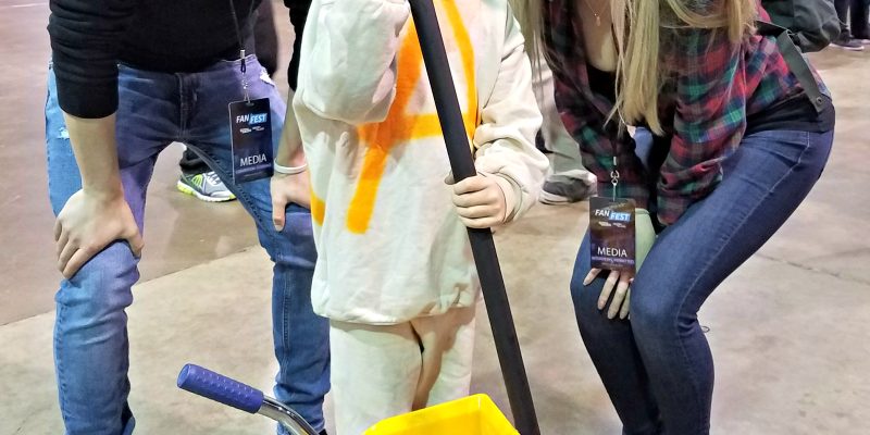 Pint Sized Darryl, Adam, and Shelley at Walker Stalker Con.