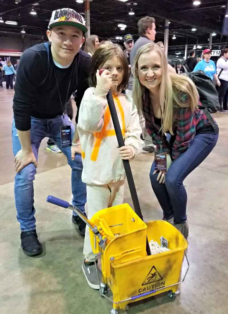 Pint Sized Darryl, Adam, and Shelley at Walker Stalker Con.