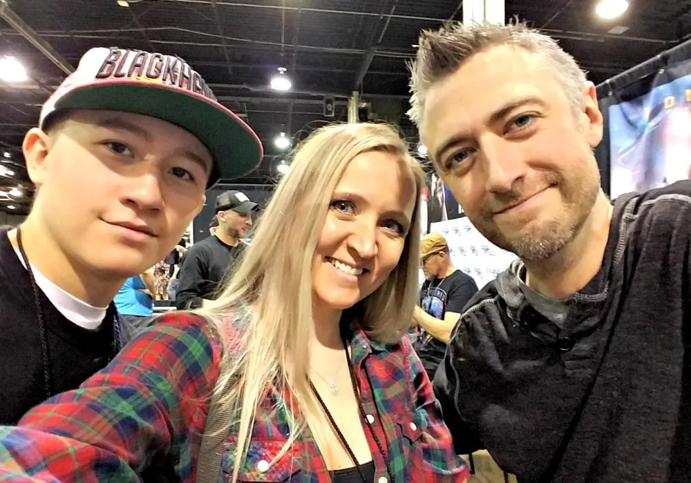 Sean Gunn, Adam, and Shelley Van at Fan Fest Chicago 2017.