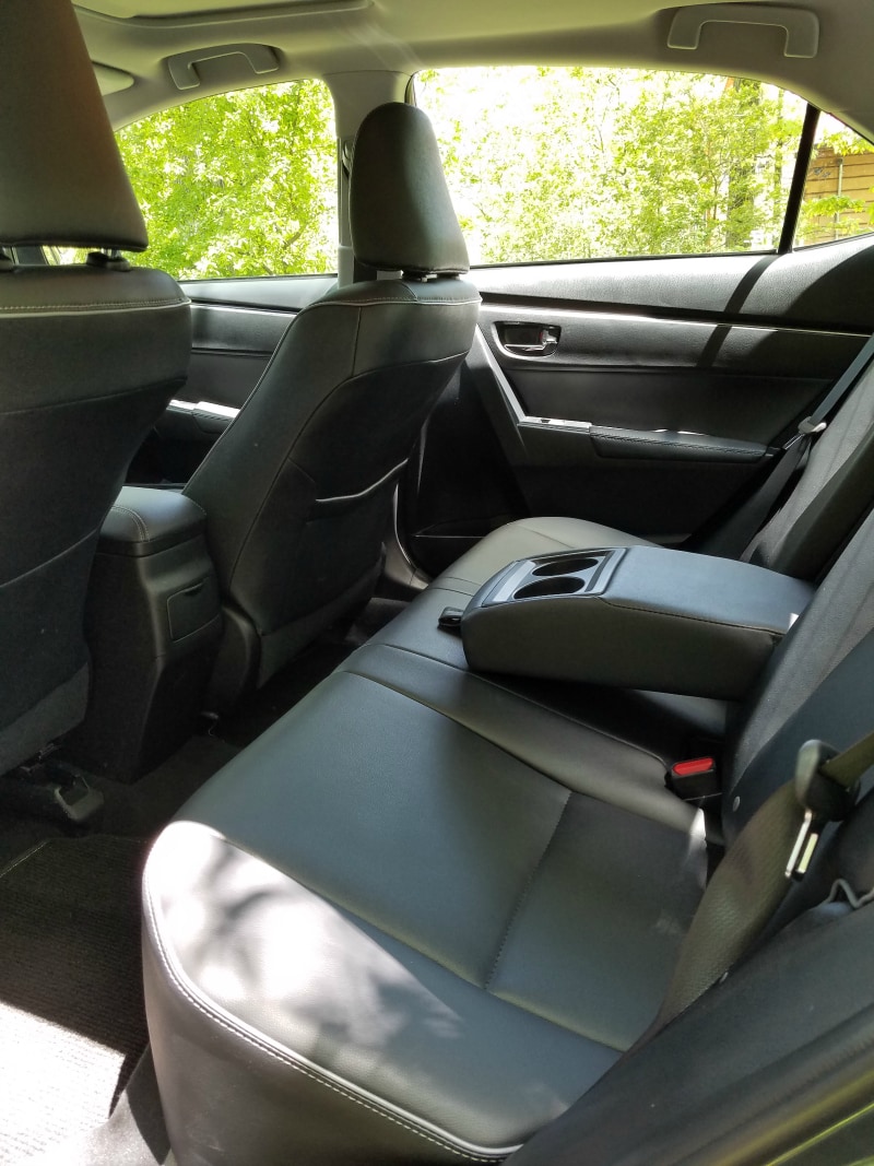 2017 Toyota Corolla backseat