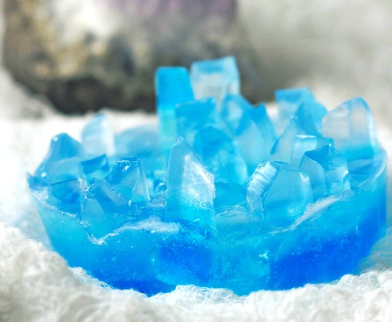 DIY Crystal Soap that Looks Like Gemstones