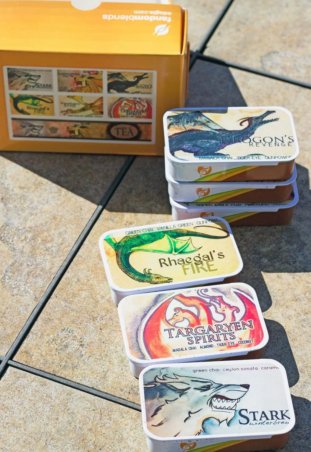 Fandom Samplers from Adagio Teas - Game of Thrones inspired tins. 