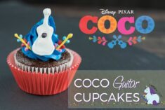 Adorable Disney Pixar Coco Inspired Guitar Cupcakes Recipe with Printables