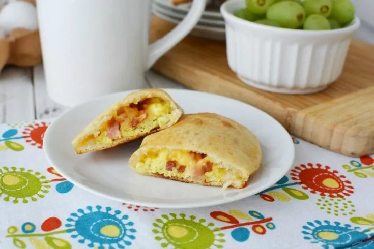 Breakfast Bacon and Cheese Calzone Recipe