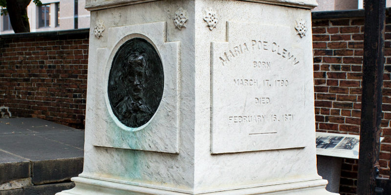 Edgar Allan Poe's gravesite.