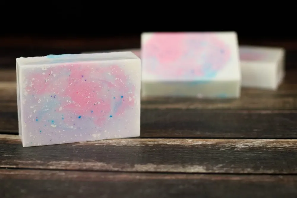 How to Make Homemade Bar Soap - Cotton Candy Unicorn