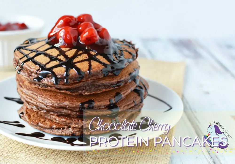 Best Protein Pancakes - 90 Calorie Chocolate Cherry Goodness