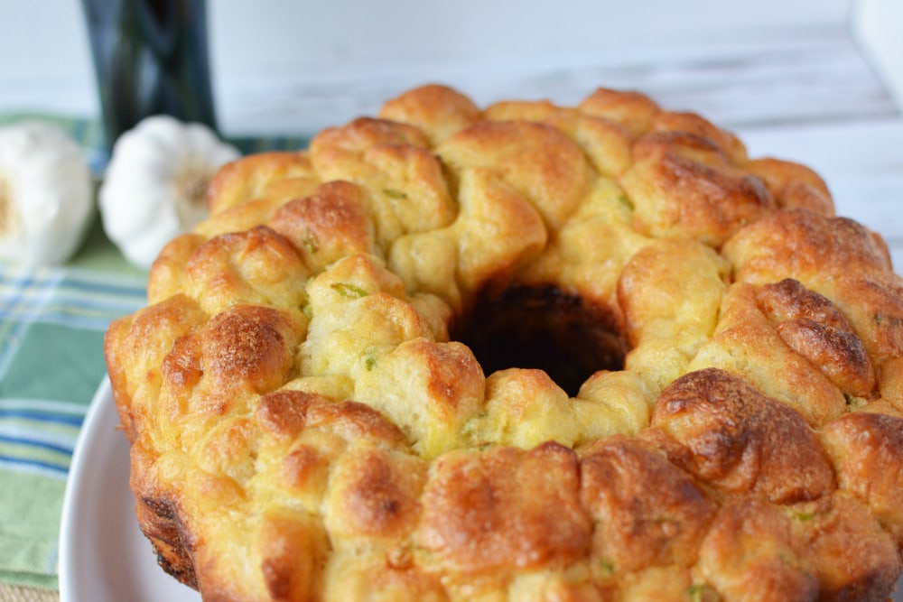 Garlic and Onion Pull Apart Cheese Bread.