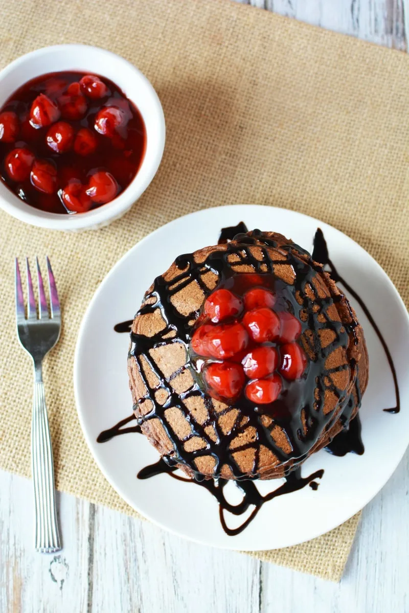 Best Protein Pancakes - 90 Calorie Chocolate Cherry Goodness