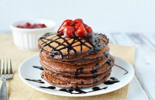 Best Protein Pancakes - 90 Calorie Chocolate Cherry Goodness