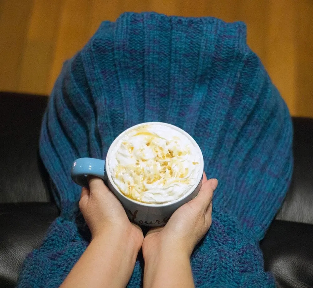 Warm chai tea in my mermaid blanket is the perfect me time