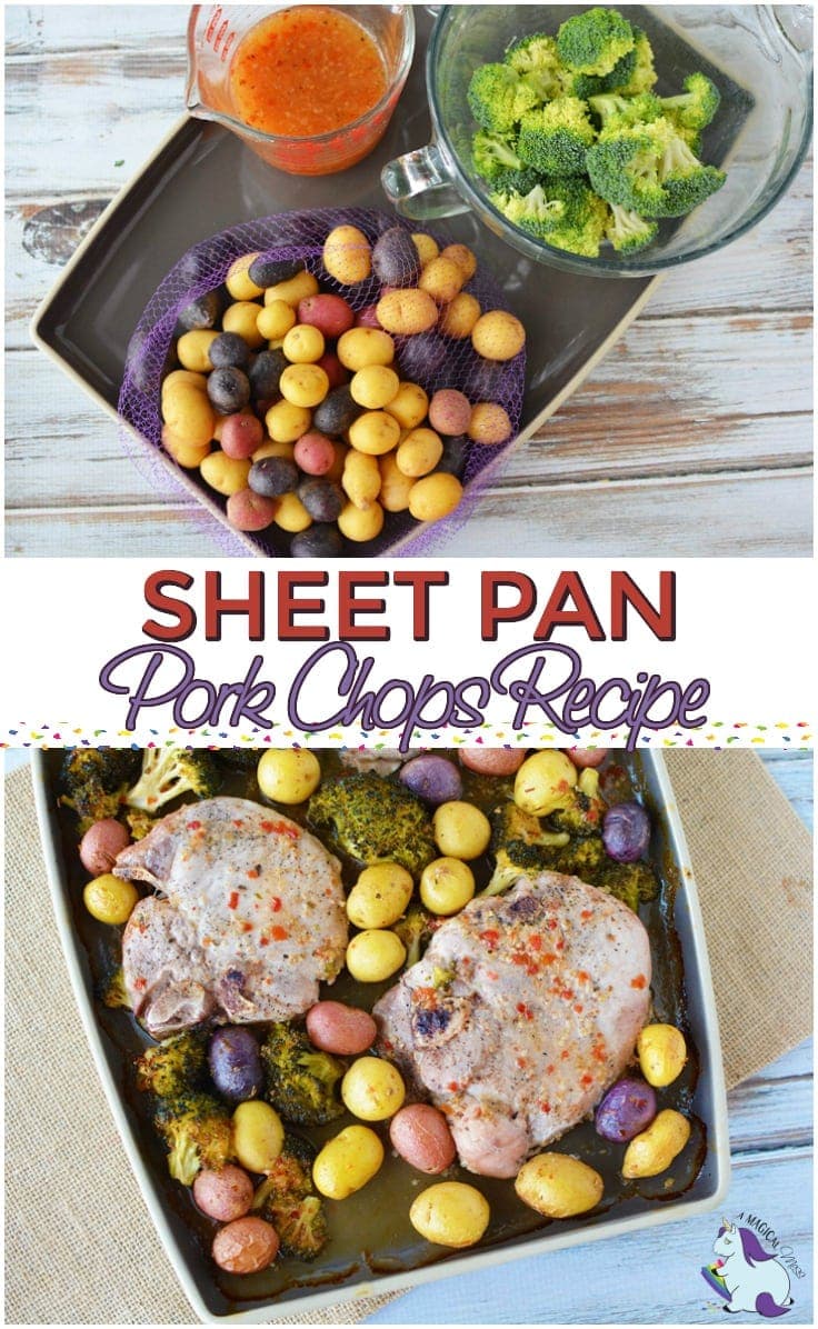 Colorful and Easy Sheet Pan Pork Chops Recipe