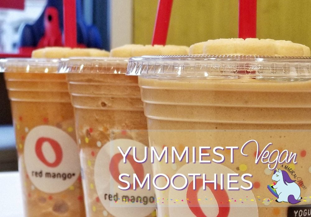 Yummiest Gluten Free and Vegan Red Mango Smoothies #ad