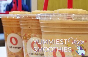 Yummiest Gluten Free and Vegan Red Mango Smoothies #ad