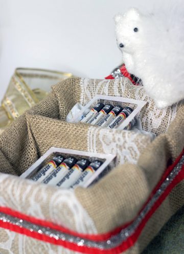 DIY Battery Basket for an Energized Holiday Gathering