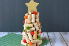 DIY Wine Cork Christmas Trees Craft