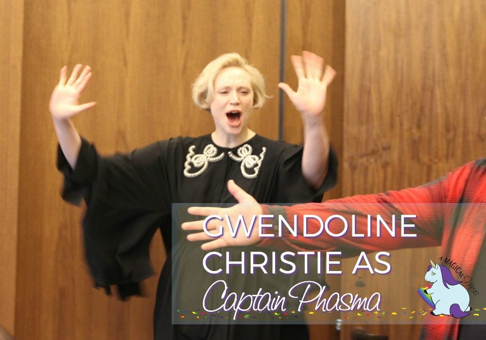 Gwendoline Christie at a press junket. 