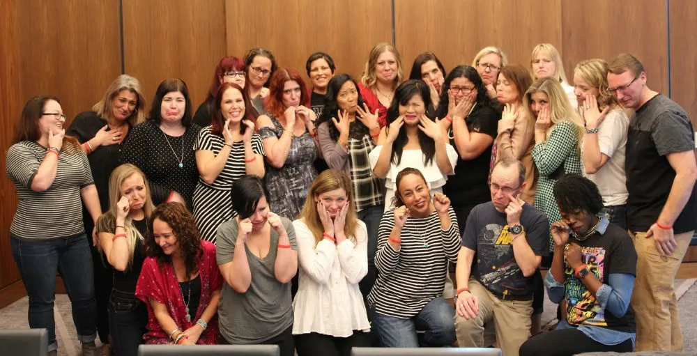 Group pic with Kelly Marie Tran. 