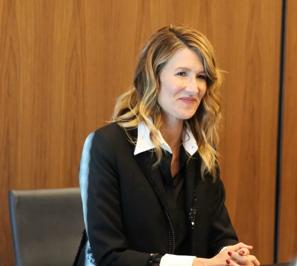 Laura Dern at a press event. 