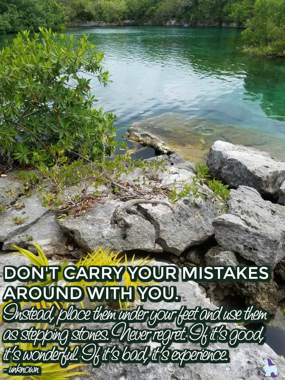 dont carry mistakes around with you