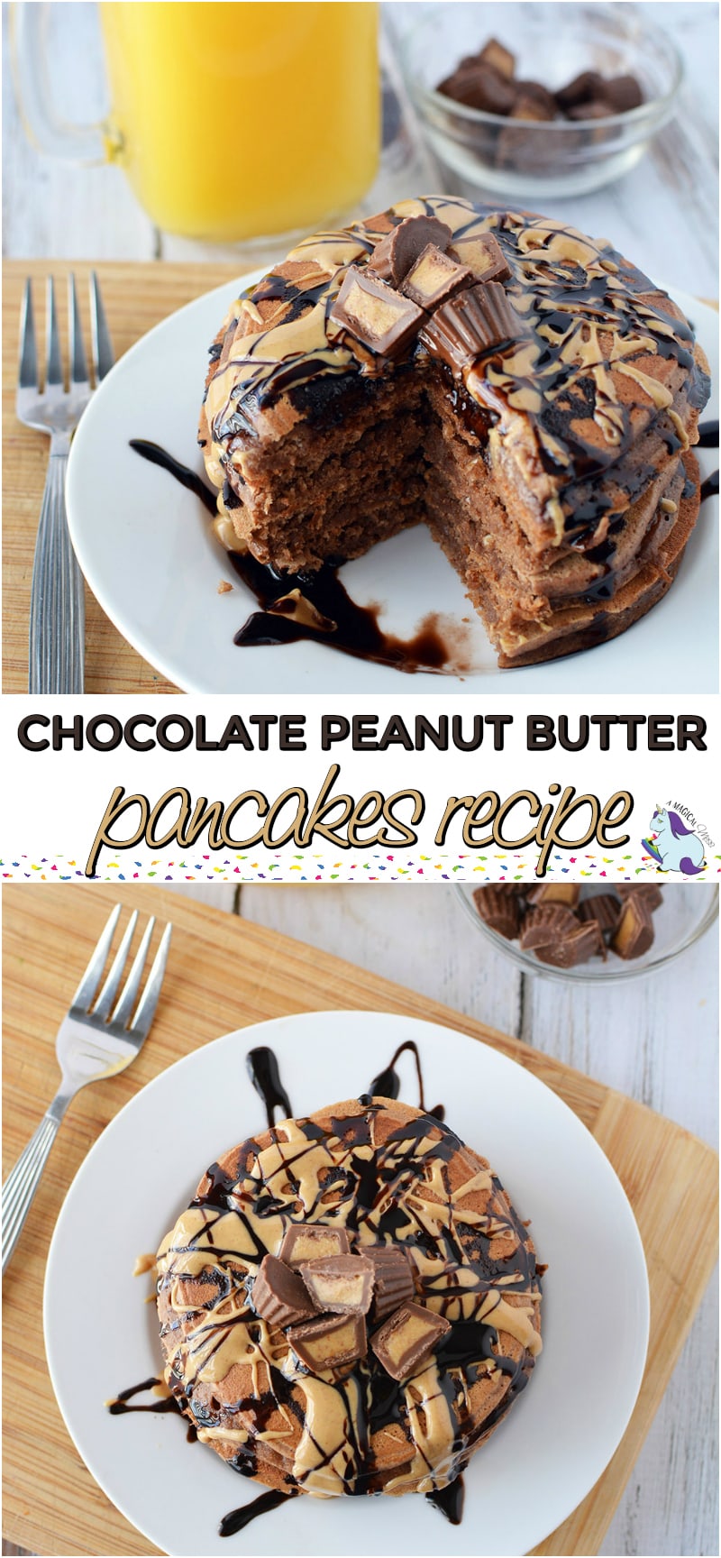 Irresistible Chocolate Peanut Butter Pancakes Recipe