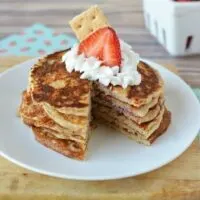 Best Tasting Protein Pancakes - Strawberry Cheesecake