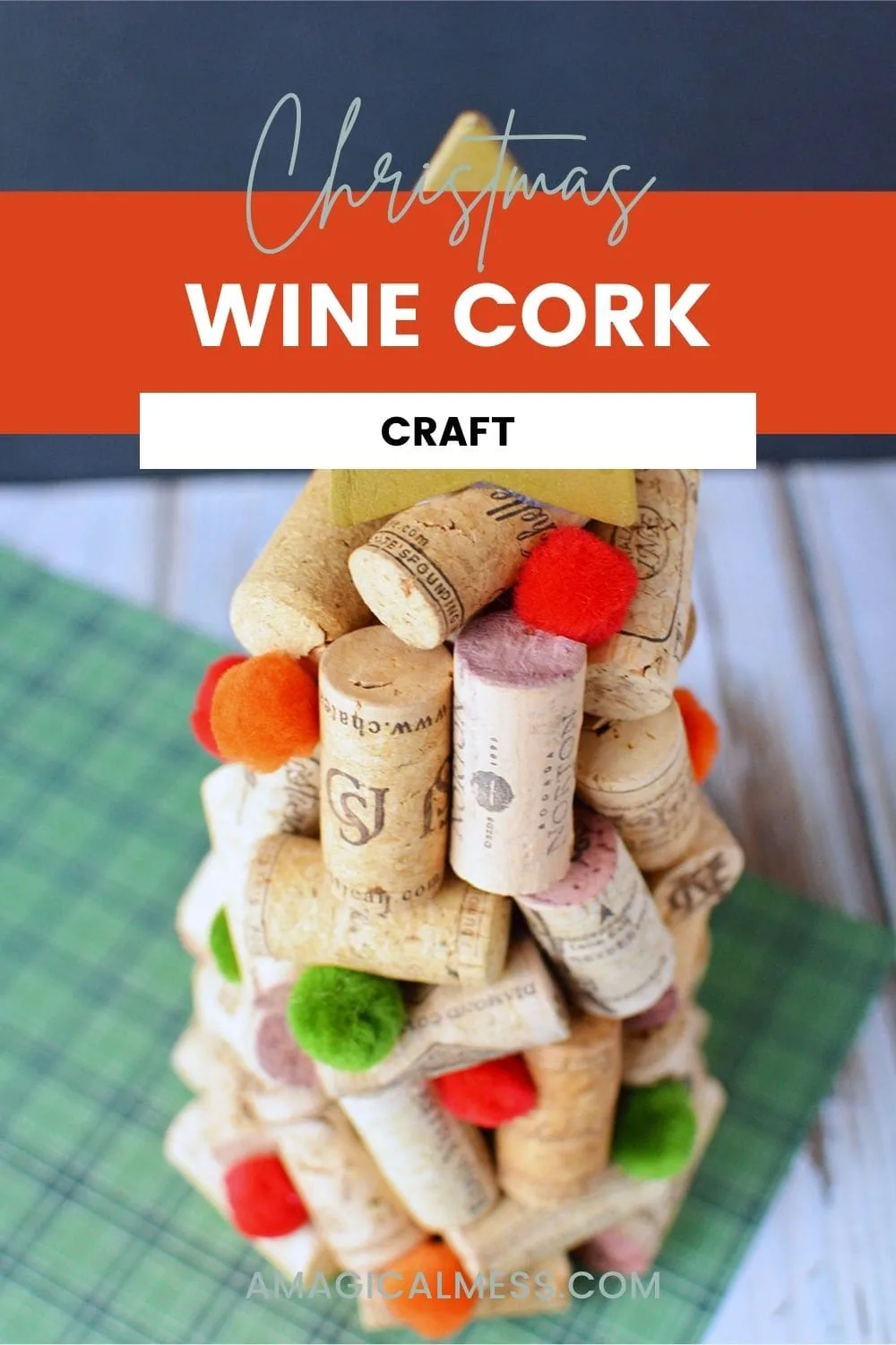 tree made out of wine corks